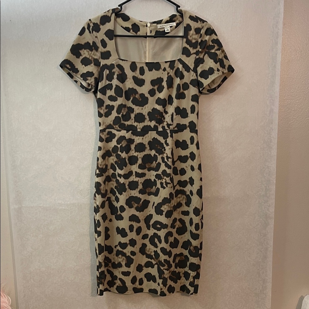 Banana Republic Animal Print Midi Dress